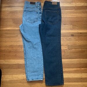 Madewell The Perfect Vintage Straight Jeans Size 30 Bundle of 2
